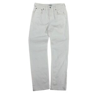 Citizens of Humanity Anissa High Rise Straight Leg White Jeans 23 Womens Denim